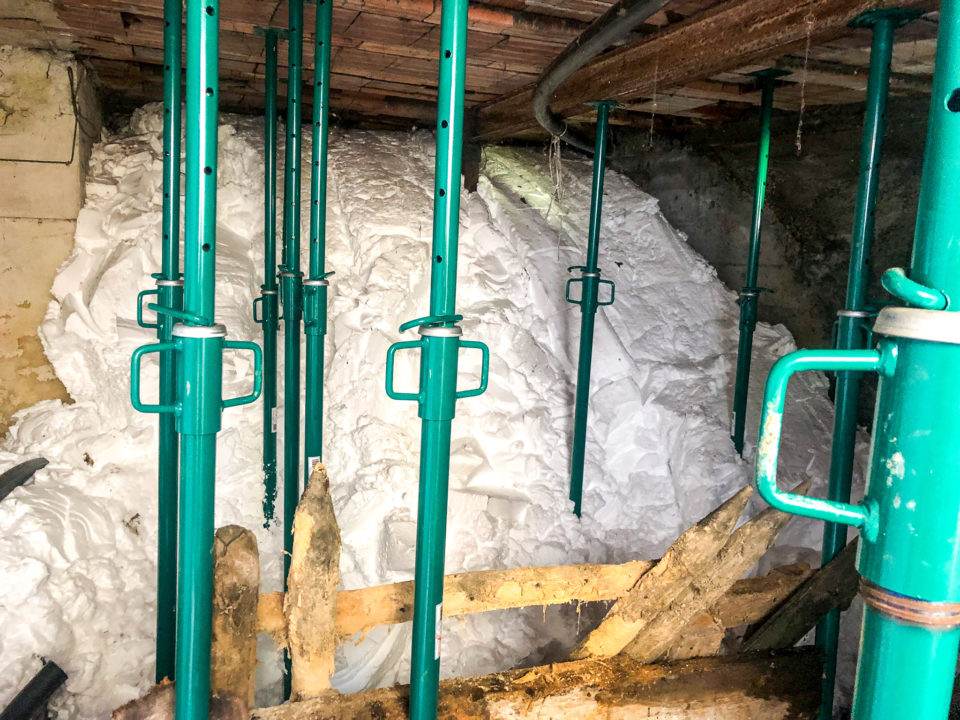 Kelder succesvol opvullen met Benefil-hardschuim door ALV